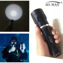 Best selling 100m waterproof led xhp 70 diving flashlight